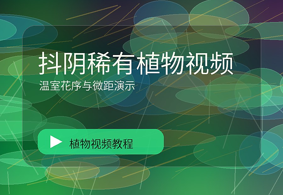 抖音绿秘